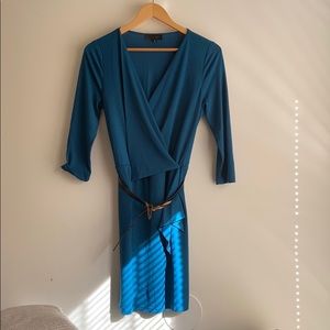 Wrap dress with belt